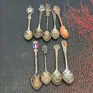 Vintage Collectible Souvenir Spoons Set